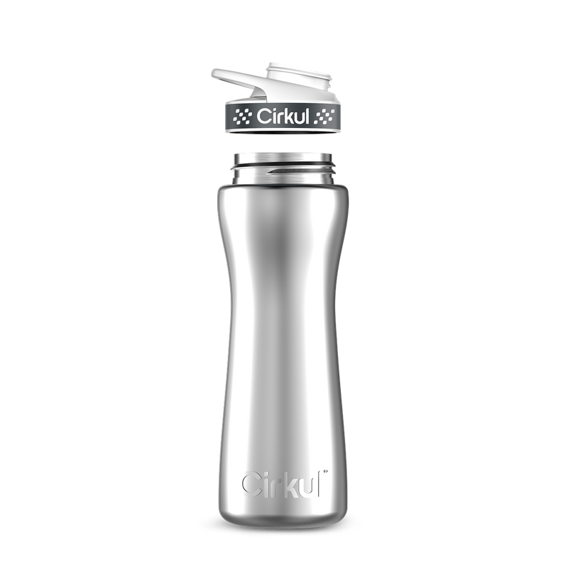 22oz. Stainless Steel Bottle & Comfort Grip Lid - R87W
