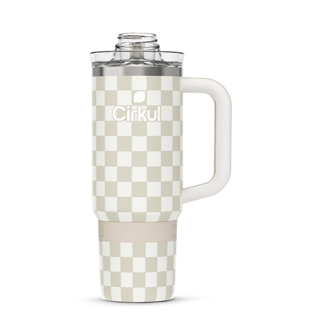 Limited Edition: 30oz. Taupe Tartan Travel StrawSip™ Tumbler - OJ42